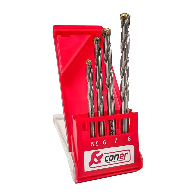 Broca Widia Corta SET 4UN. 5.5-6-7-8MM Coner
