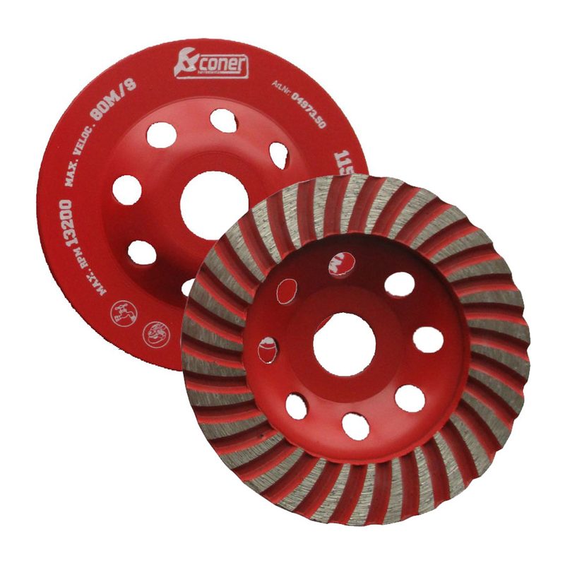 Copa Diamantada Coner 115X22MM Segmentado Simple