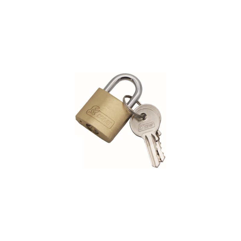 Candado Coner Bronce 25MM Resistente Blister