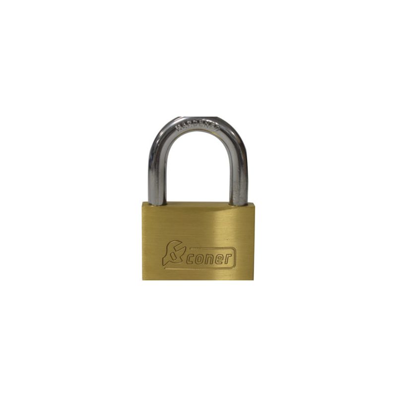 Candado Coner Bronce 30MM de Traba Extra Resistente